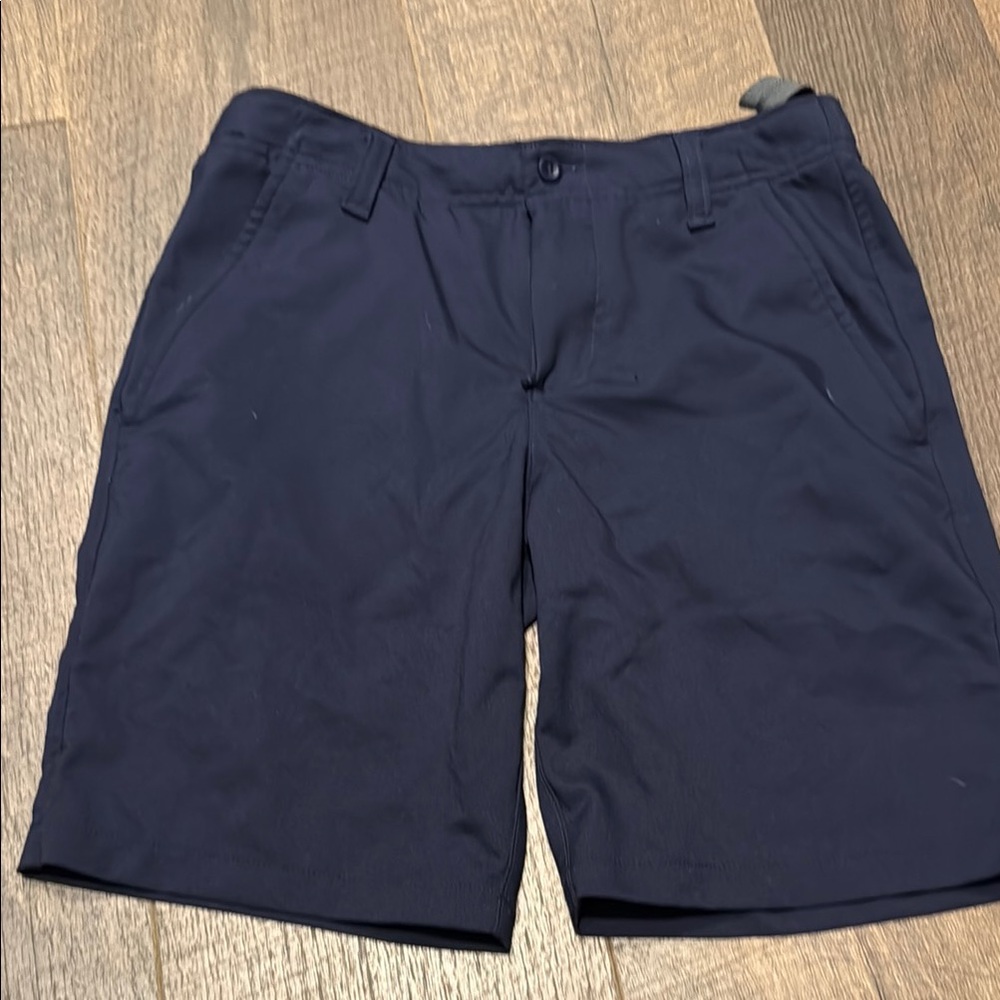 Under Armour Blue Flat Front Shorts
